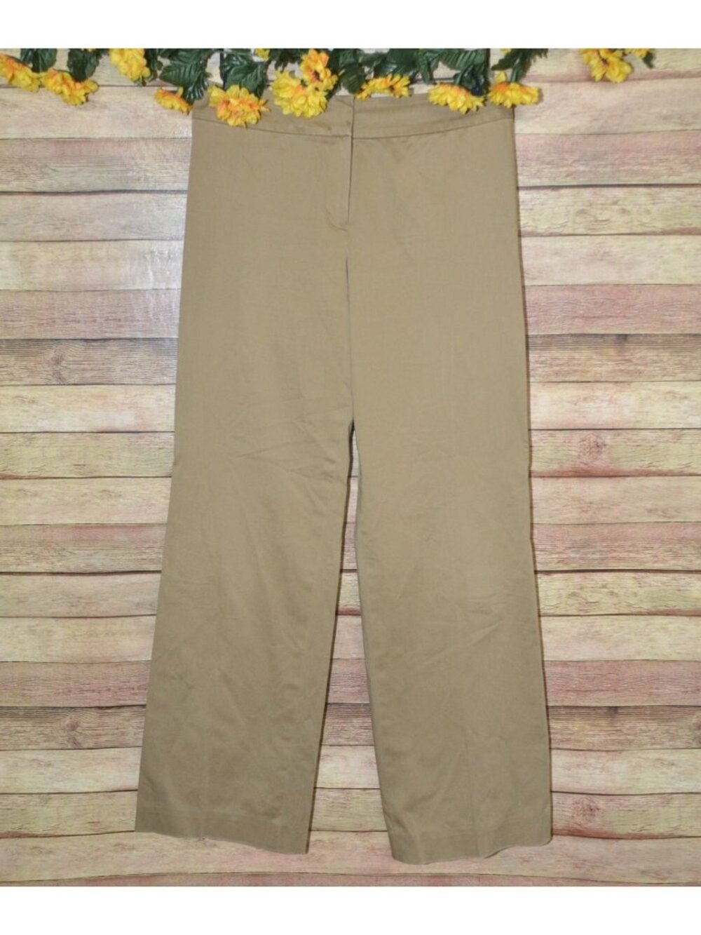 Escada Ladies Brown Straight Leg Pants Size 36 US Size 6 Stretch Classic